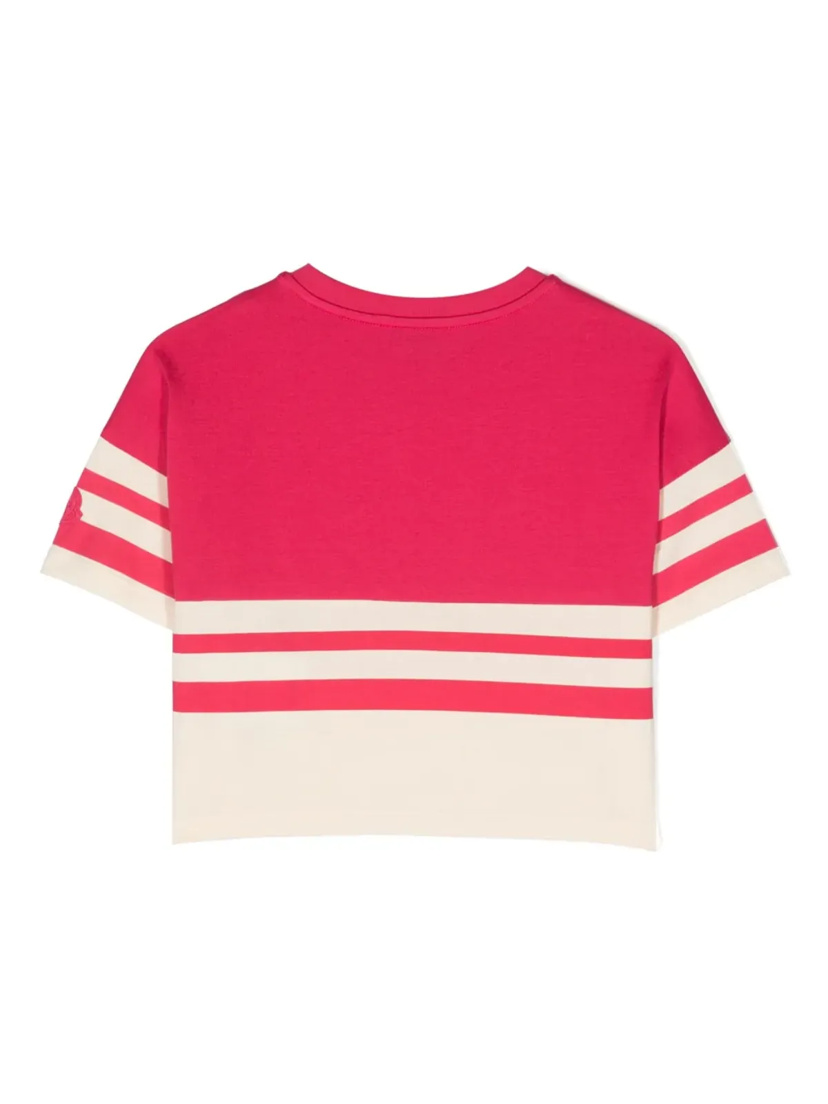 Moncler Enfant 刺繍ロゴ入りコットンTシャツ - ピンク - 画像2