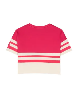 Moncler Enfant 刺繍ロゴ入りコットンTシャツ - ピンク - サムネイル2