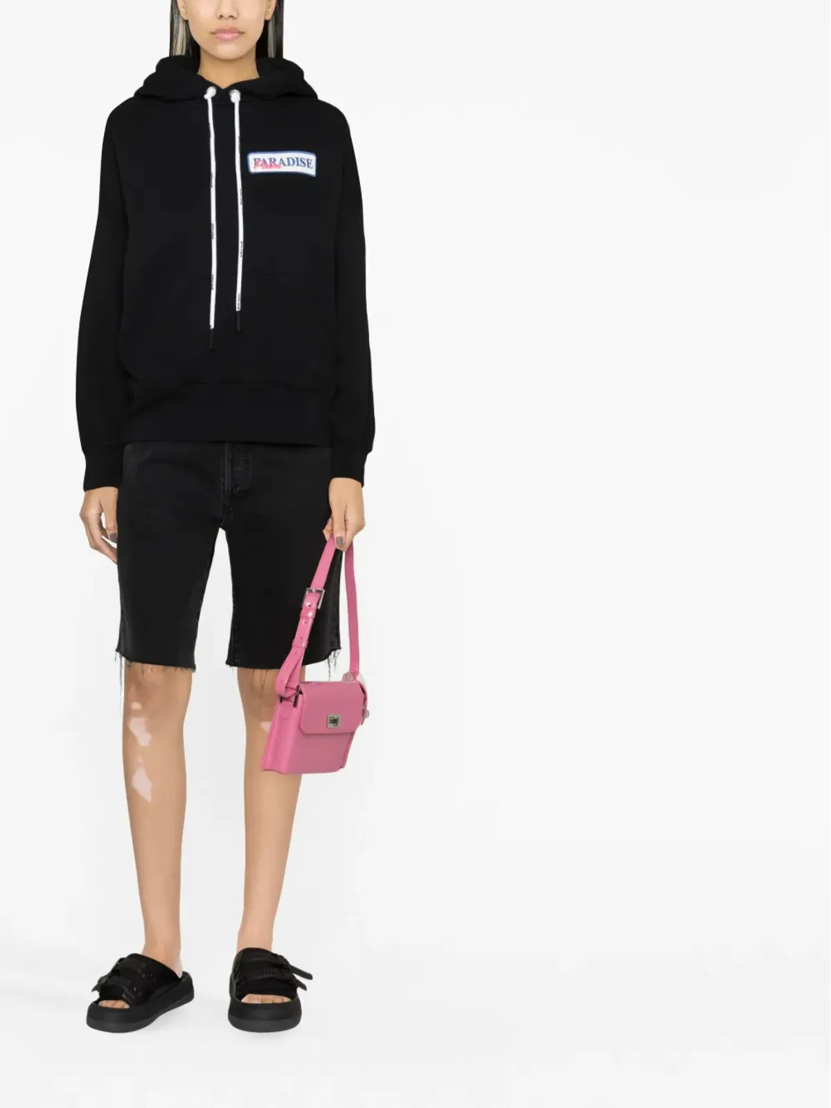 Palm Angels グラフィックプリント オーガニックコットン フーディー - 画像4