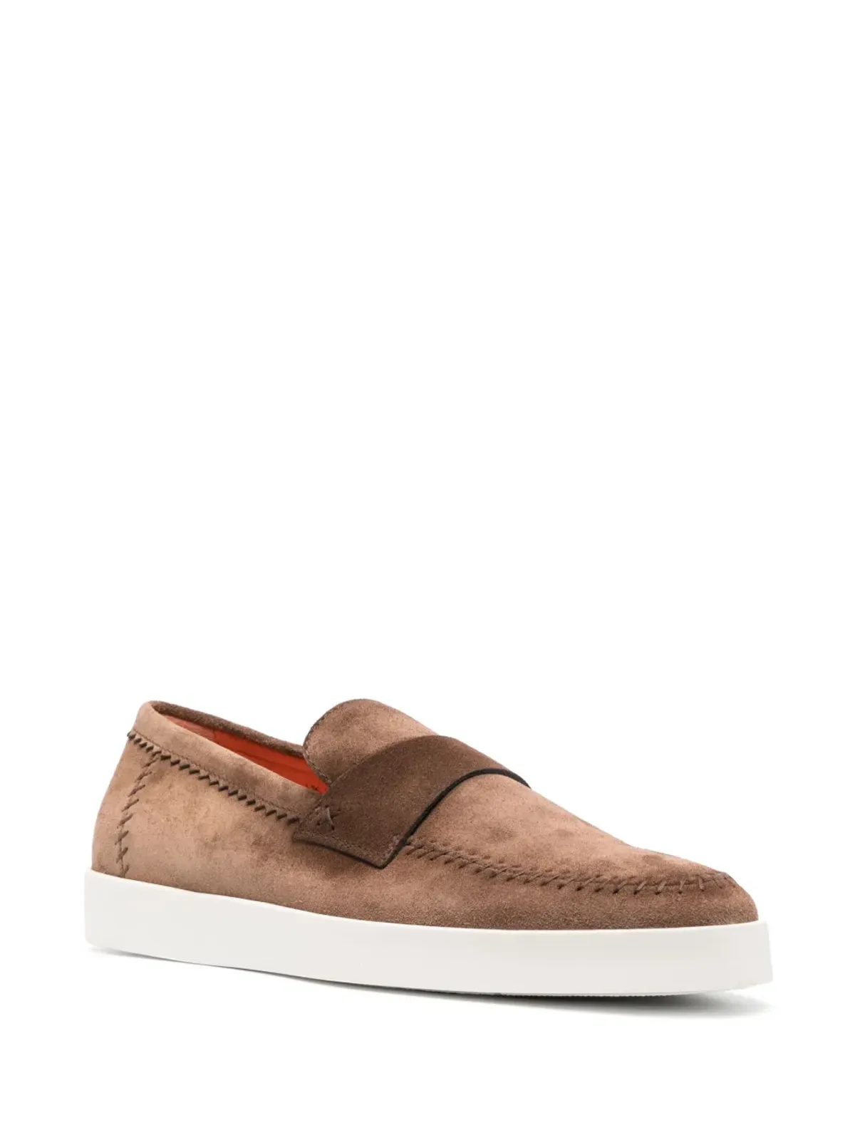 Santoni ペニー スエード ローファー - 画像2
