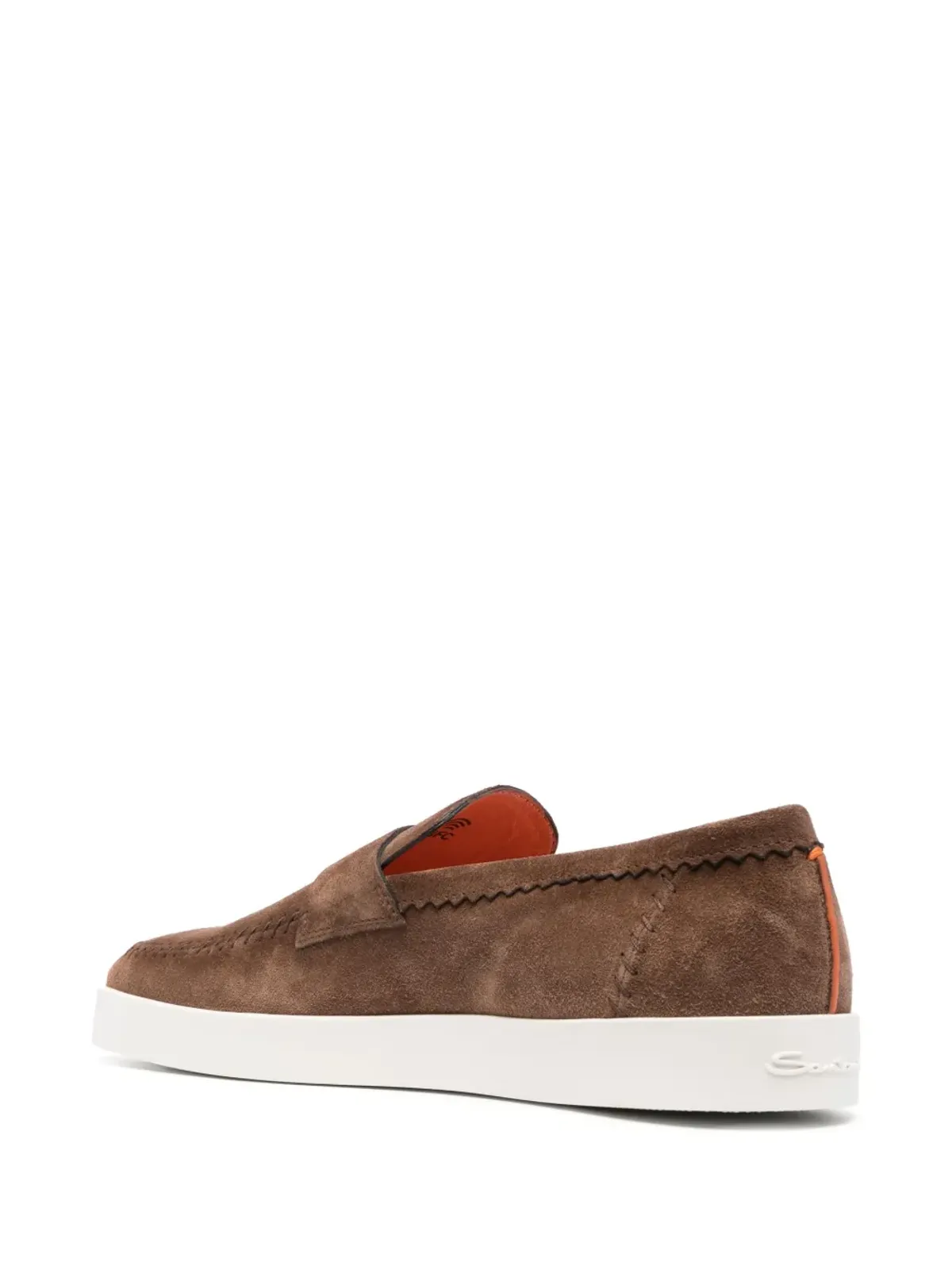 Santoni ペニー スエード ローファー - 画像3