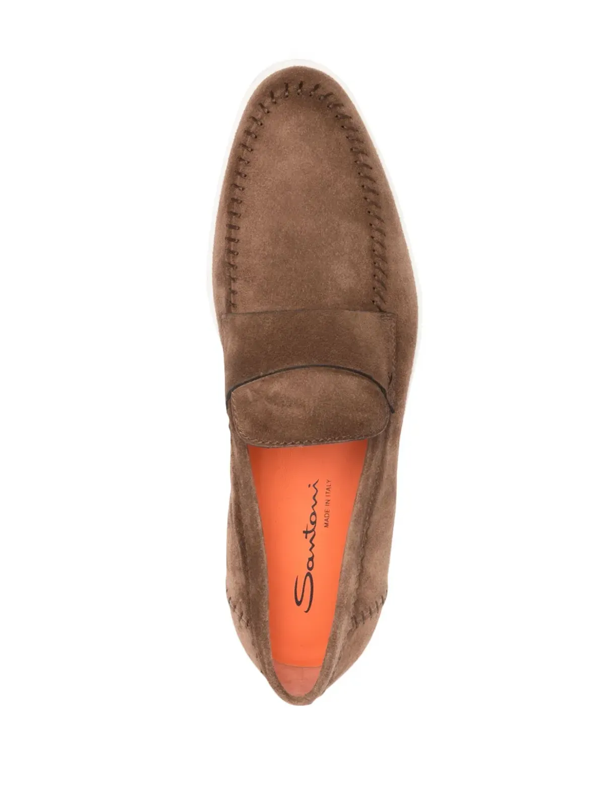 Santoni ペニー スエード ローファー - 画像4