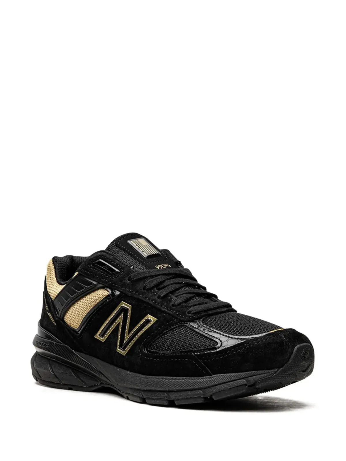 New Balance 990V5 ブラック/ゴールド スニーカー - 画像2
