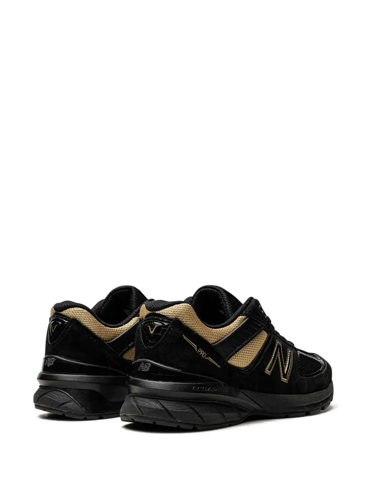 New Balance 990V5 ブラック/ゴールド スニーカー - 画像3