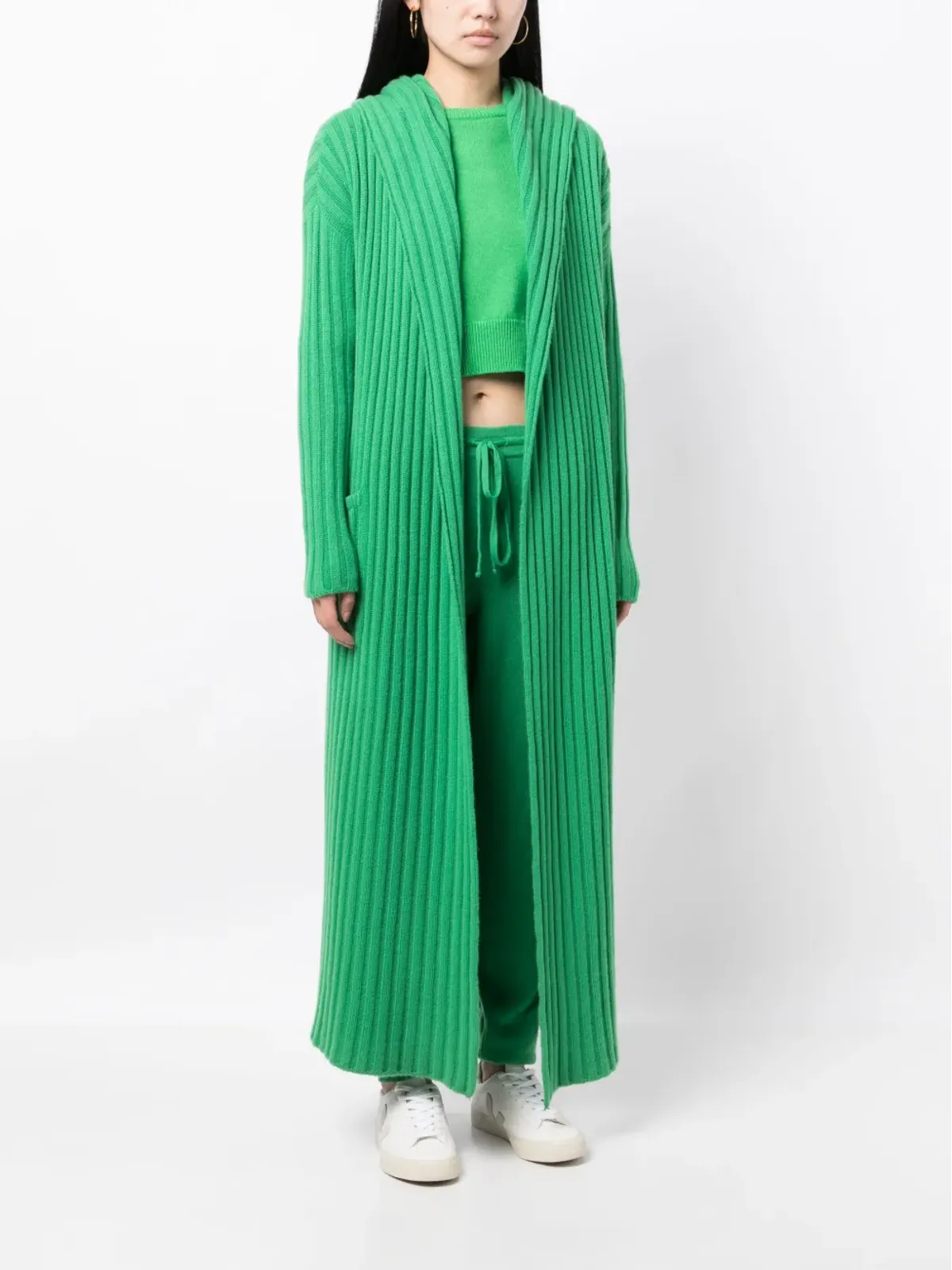 Teddy Cashmere Amalfiリブニットカシミアカーディガン - 画像3