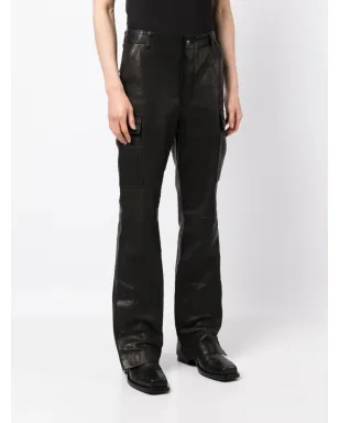 AMIRI ロゴプレート ポリッシュ仕上げ トラウザーズ - サムネイル3