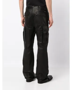 AMIRI ロゴプレート ポリッシュ仕上げ トラウザーズ - サムネイル4