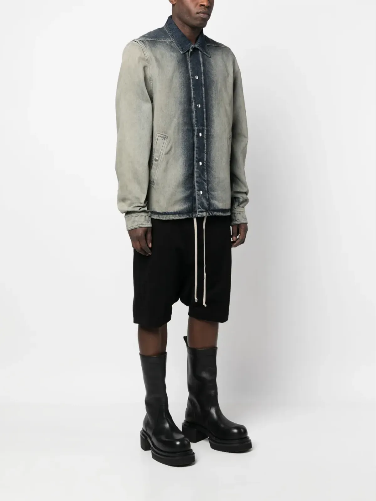 Rick Owens DRKSHDW 長袖デニムジャケット - 画像3