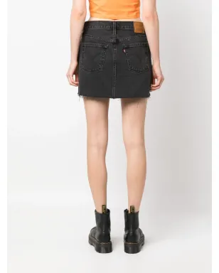 Levi's ロゴパッチ付きショートデニムスカート - サムネイル4