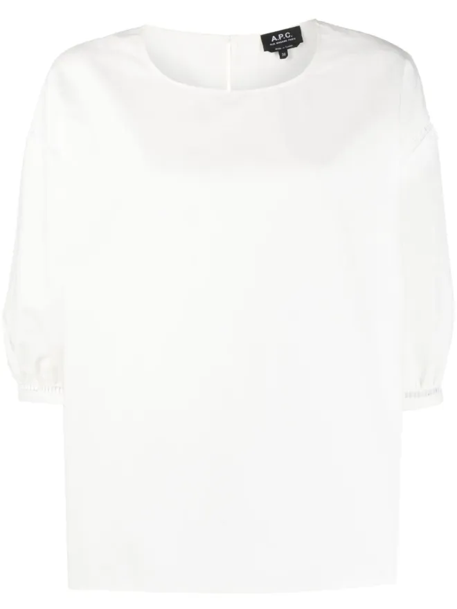 A.P.C. A.P.C. Georgiaオープンワークコットンブラウスの商品画像