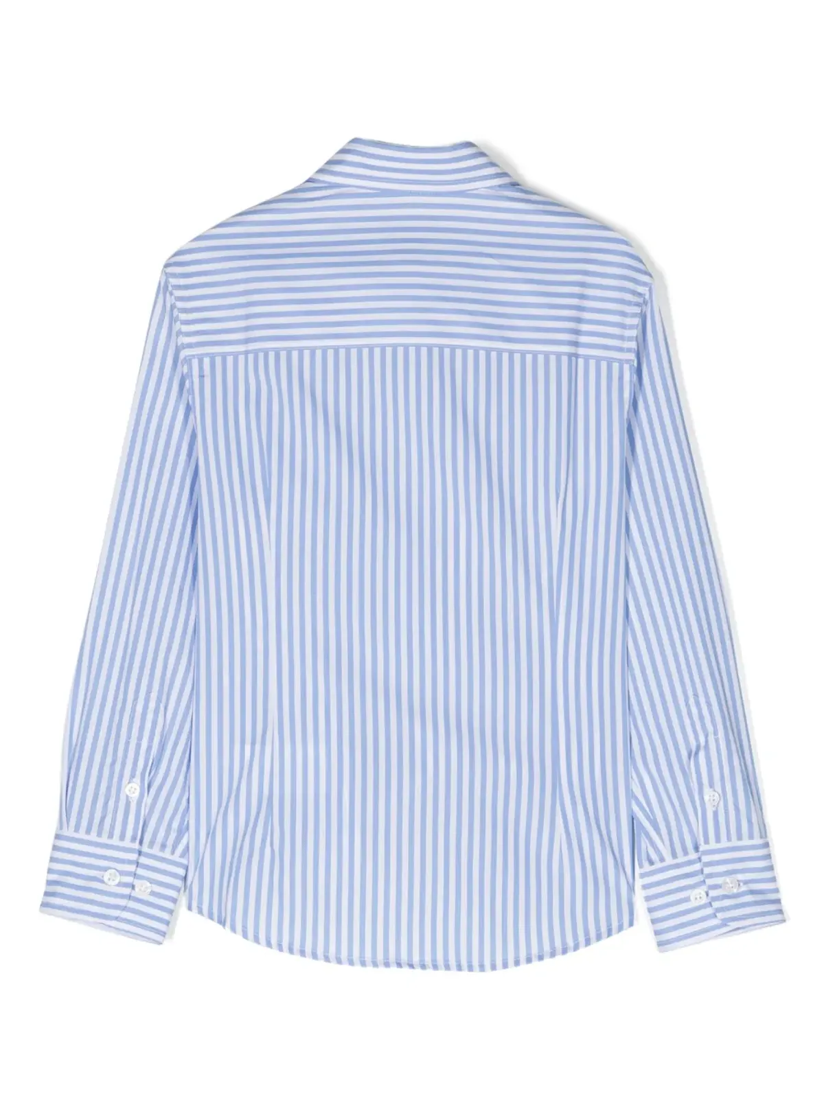 Fay Kids ストライプ柄の長袖シャツ - ブルー - 画像2