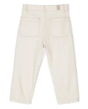 Eleventy Kids コントラストステッチ入りコットンパンツ - サムネイル2