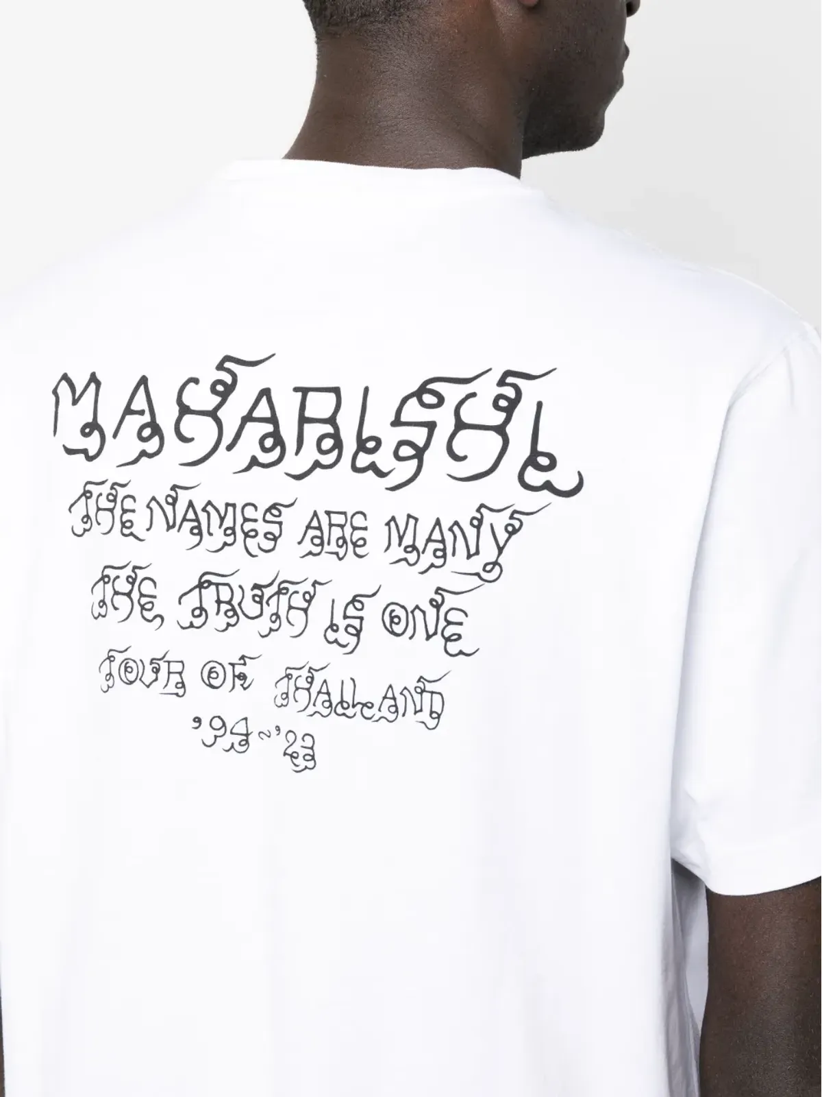 Maharishi ロゴプリント オーガニックコットン Tシャツ - ホワイト - 画像5