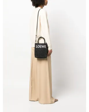 LOEWE A5 ラフィア トートバッグ - サムネイル2