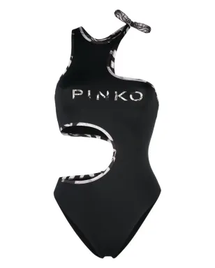 PINKO カットアウト ロゴプリント ワンピース水着 - サムネイル1