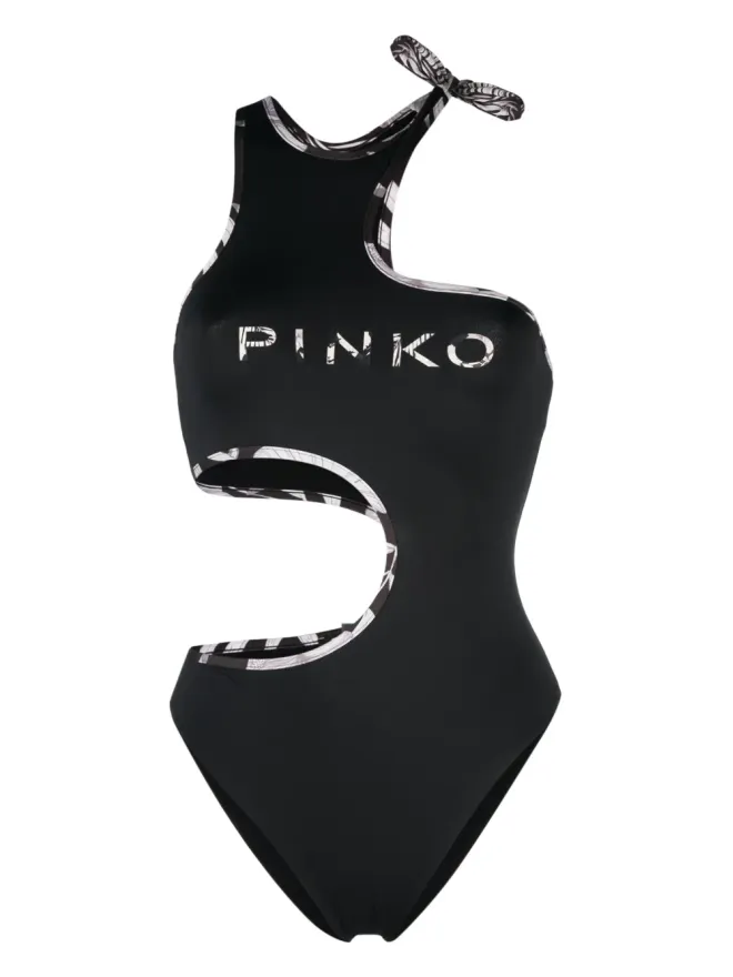 PINKO PINKO カットアウト ロゴプリント ワンピース水着の商品画像