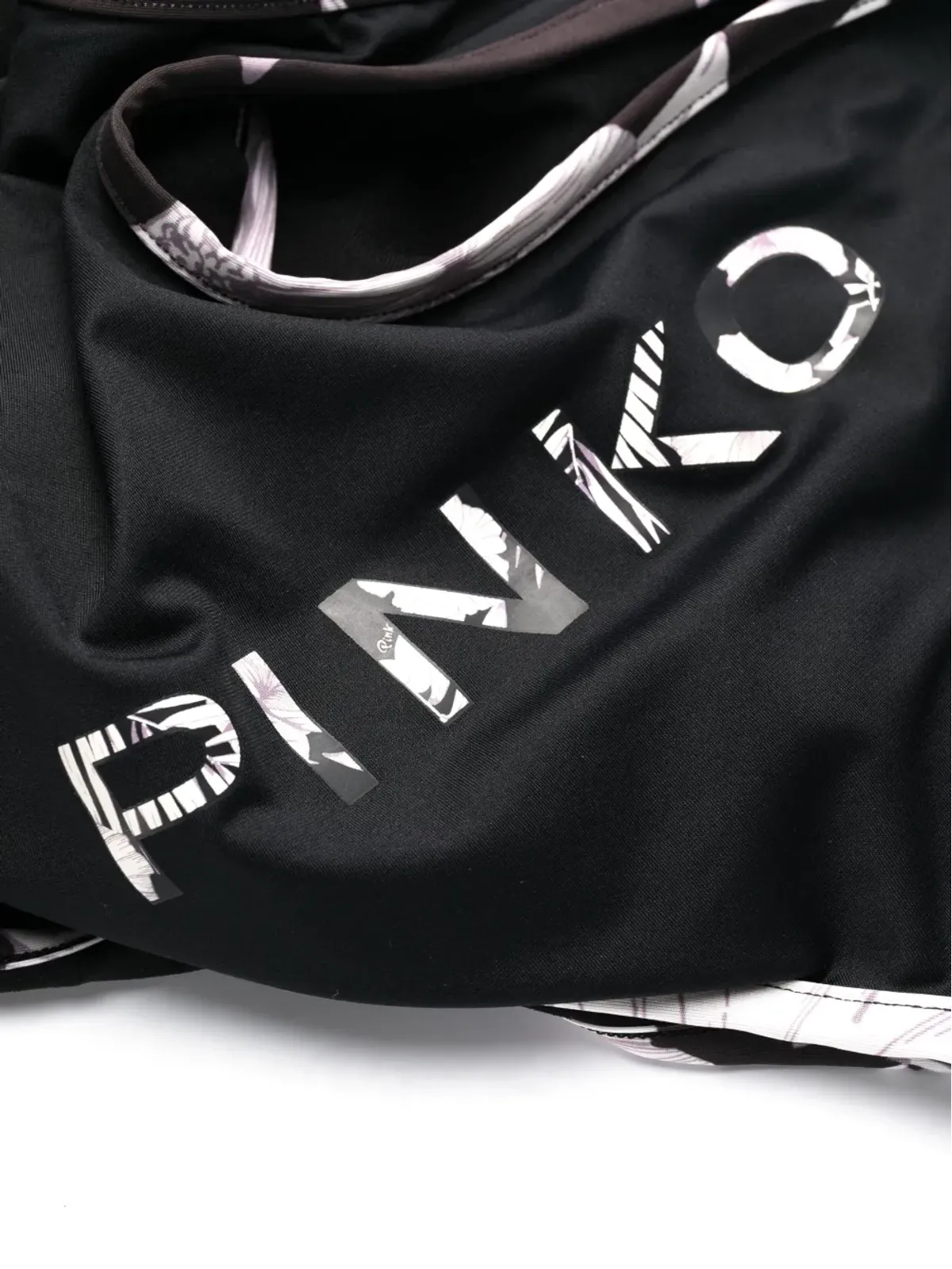 PINKO カットアウト ロゴプリント ワンピース水着 - 画像3