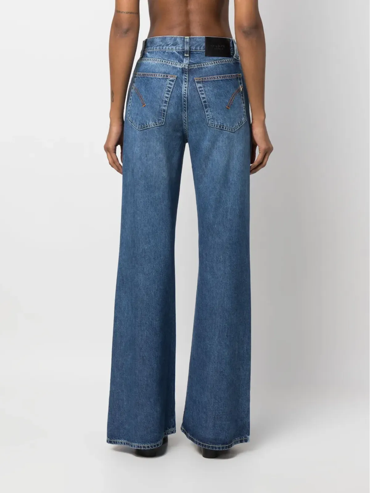 DONDUP アンバー ローライズ ワイドレッグジーンズ - 画像4