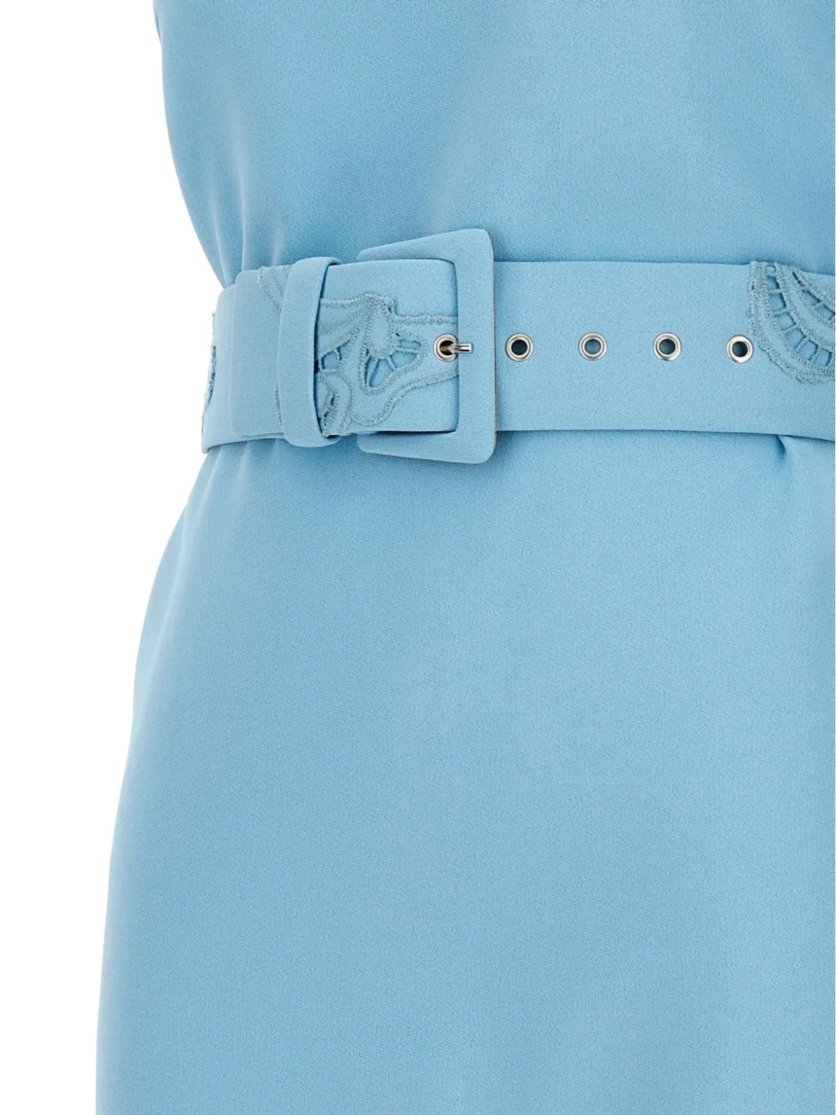 Ermanno Scervino 刺繍ベルト付きミニドレス ブルー - 画像3