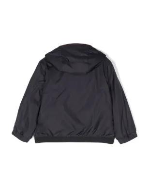 Moncler Enfant 長袖フード付きジャケット - ブルー - サムネイル2