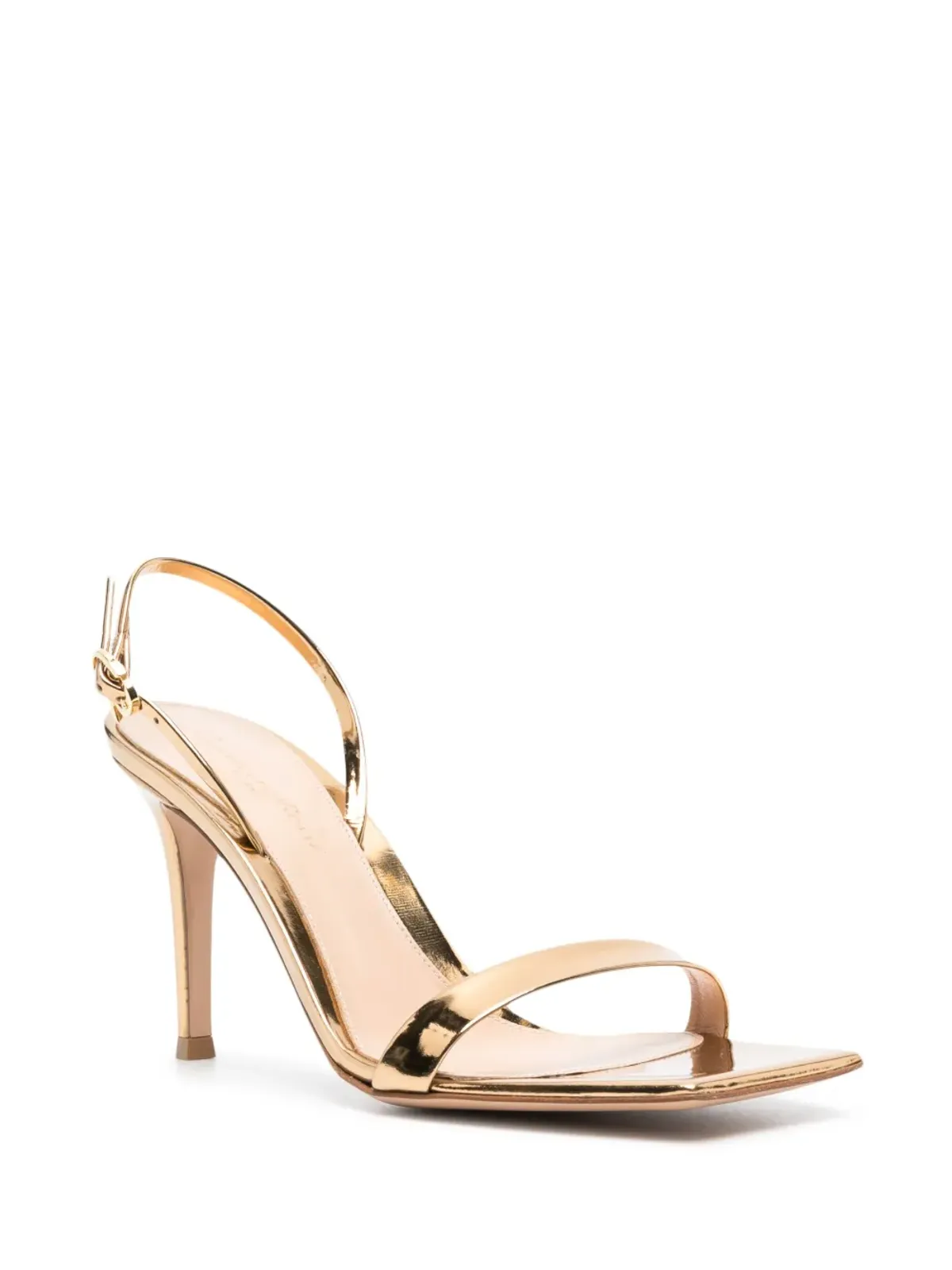 Gianvito Rossi メタリック スリングバック サンダル - 画像2