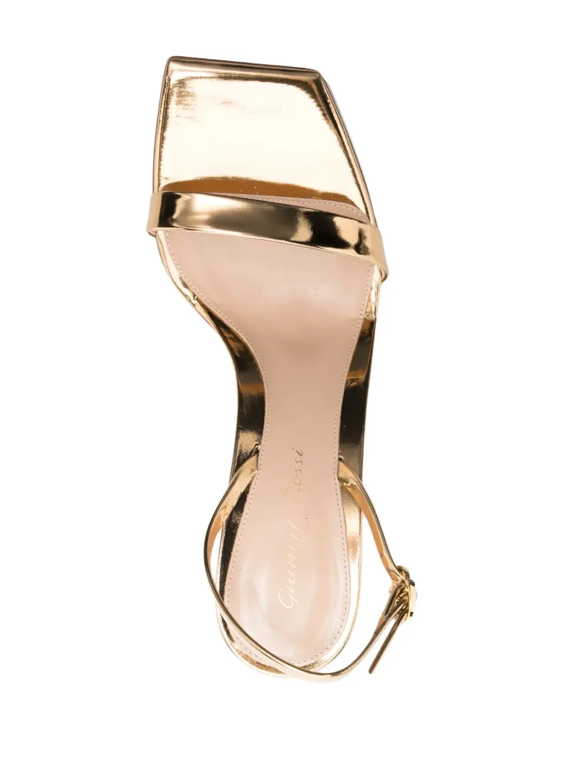 Gianvito Rossi メタリック スリングバック サンダル - 画像4