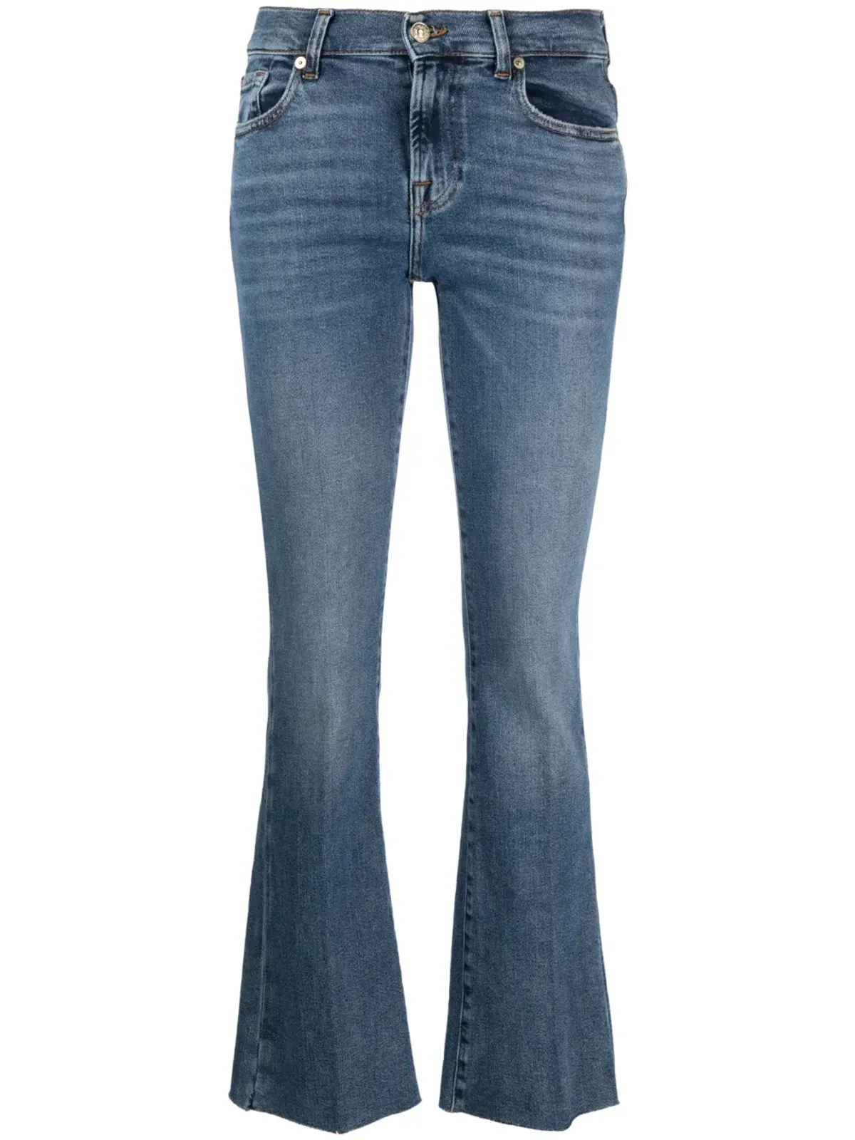 7 For All Mankind ロゴパッチ ブーツカット ジーンズ - 画像1