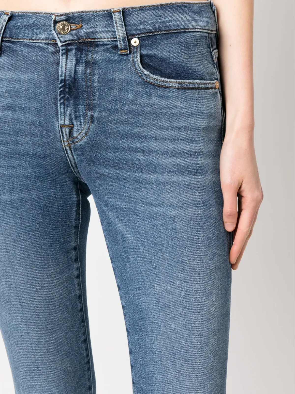 7 For All Mankind ロゴパッチ ブーツカット ジーンズ - 画像5