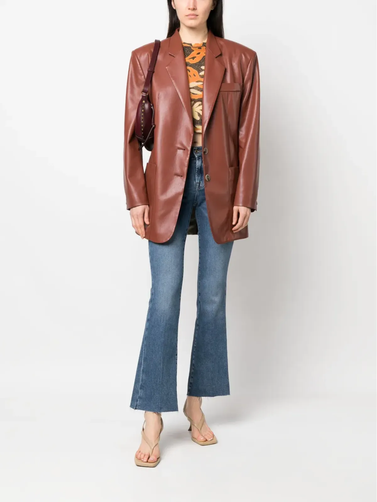 7 For All Mankind ロゴパッチ ブーツカット ジーンズ - 画像2