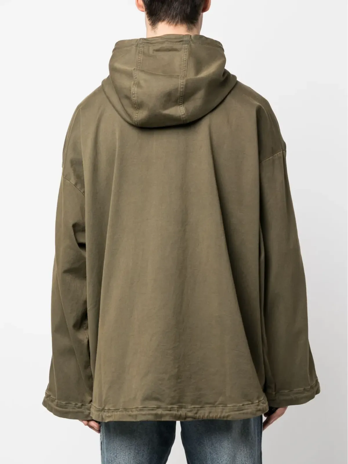Diesel ロゴ刺繍フード付きジャケット（グリーン） - 画像4