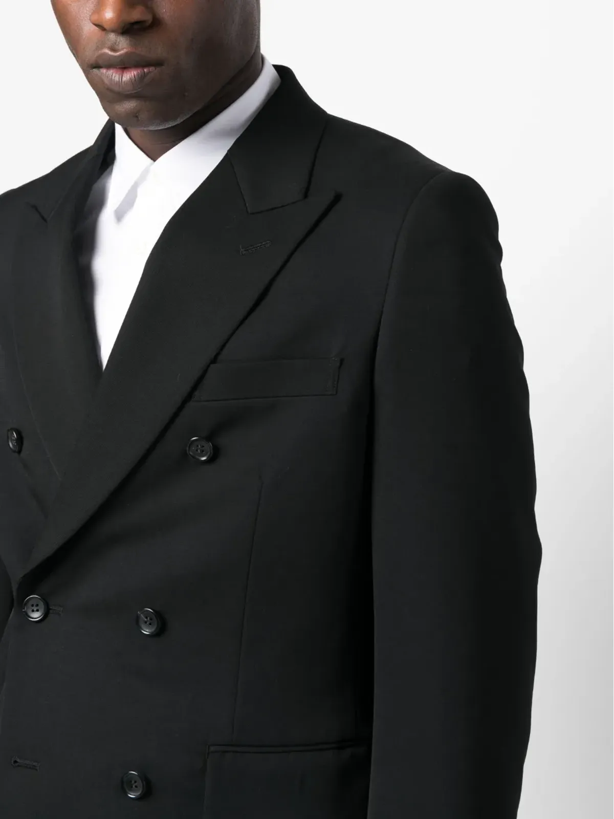 Comme des Garçons Homme Plus ダブルブレスト ウールブレザー - 画像5