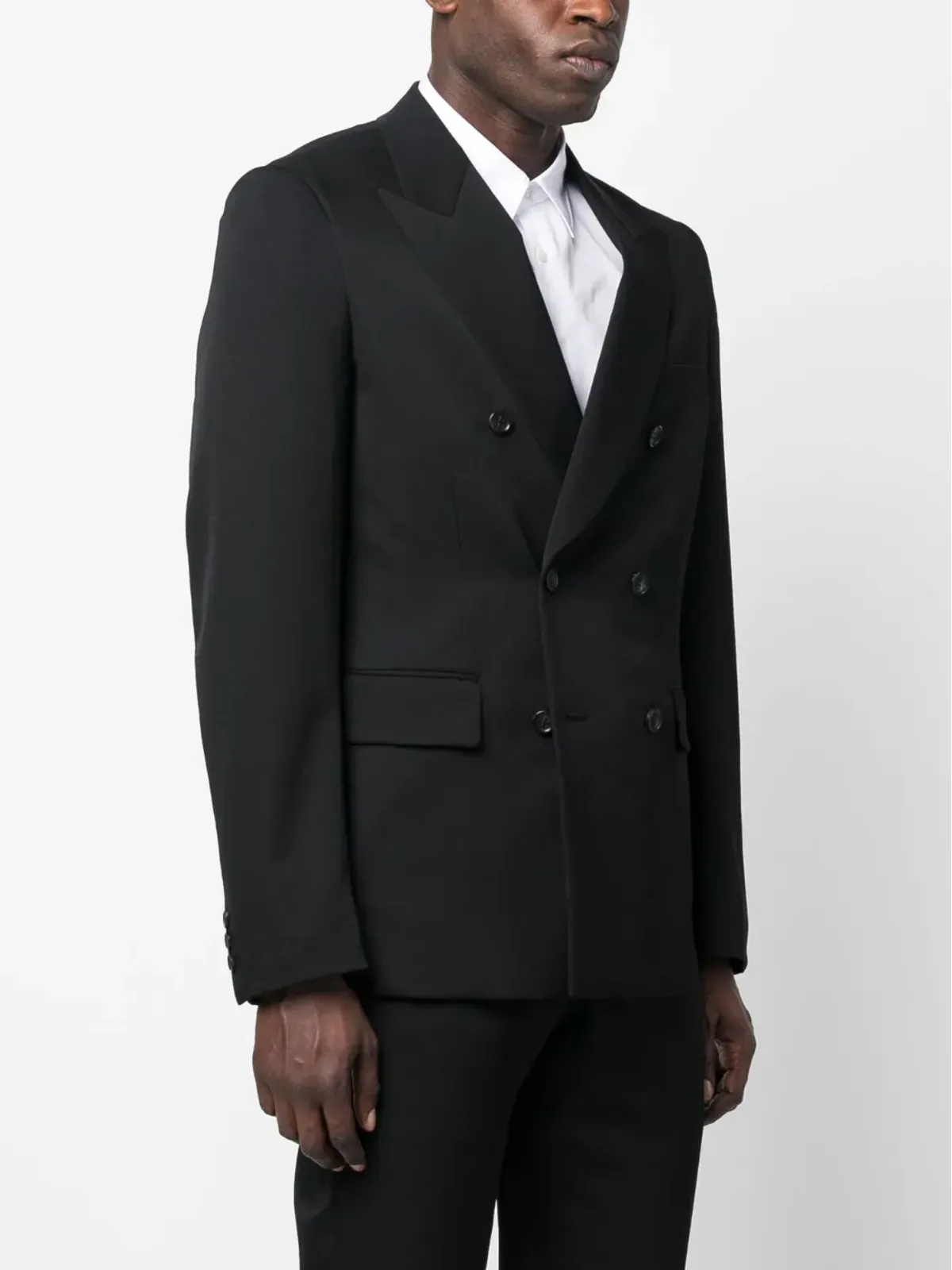 Comme des Garçons Homme Plus ダブルブレスト ウールブレザー - 画像3
