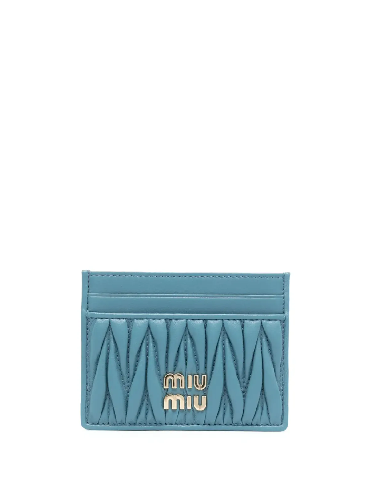 Miu Miu マテラッセナパレザー カードホルダー - 画像1