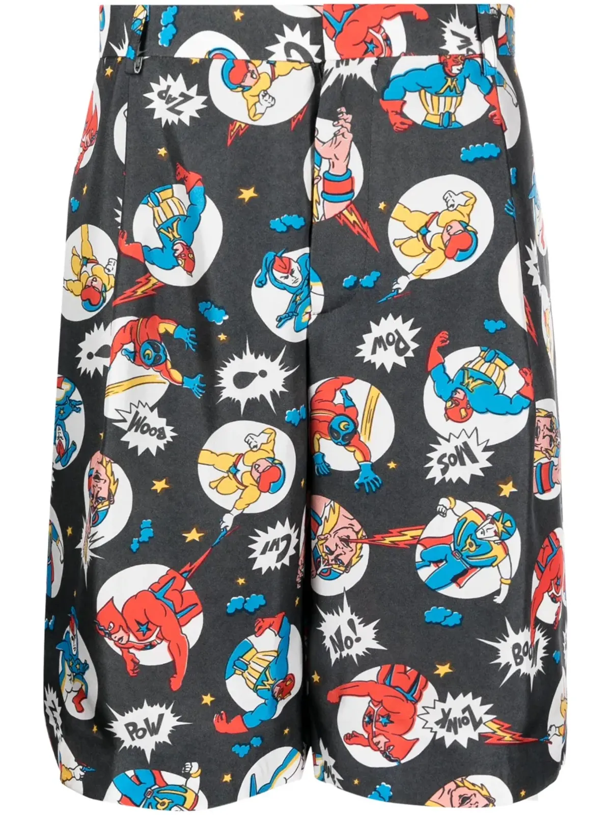 Moschino コミックプリント シルクショートパンツ - 画像1
