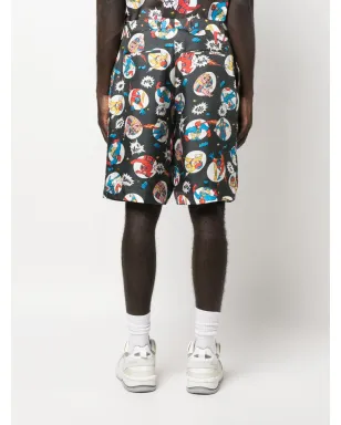 Moschino コミックプリント シルクショートパンツ - サムネイル3