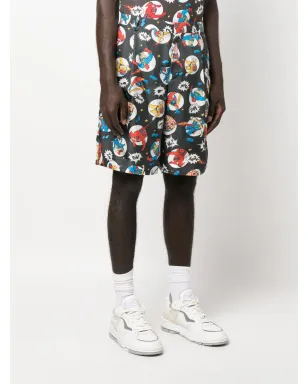 Moschino コミックプリント シルクショートパンツ - サムネイル4