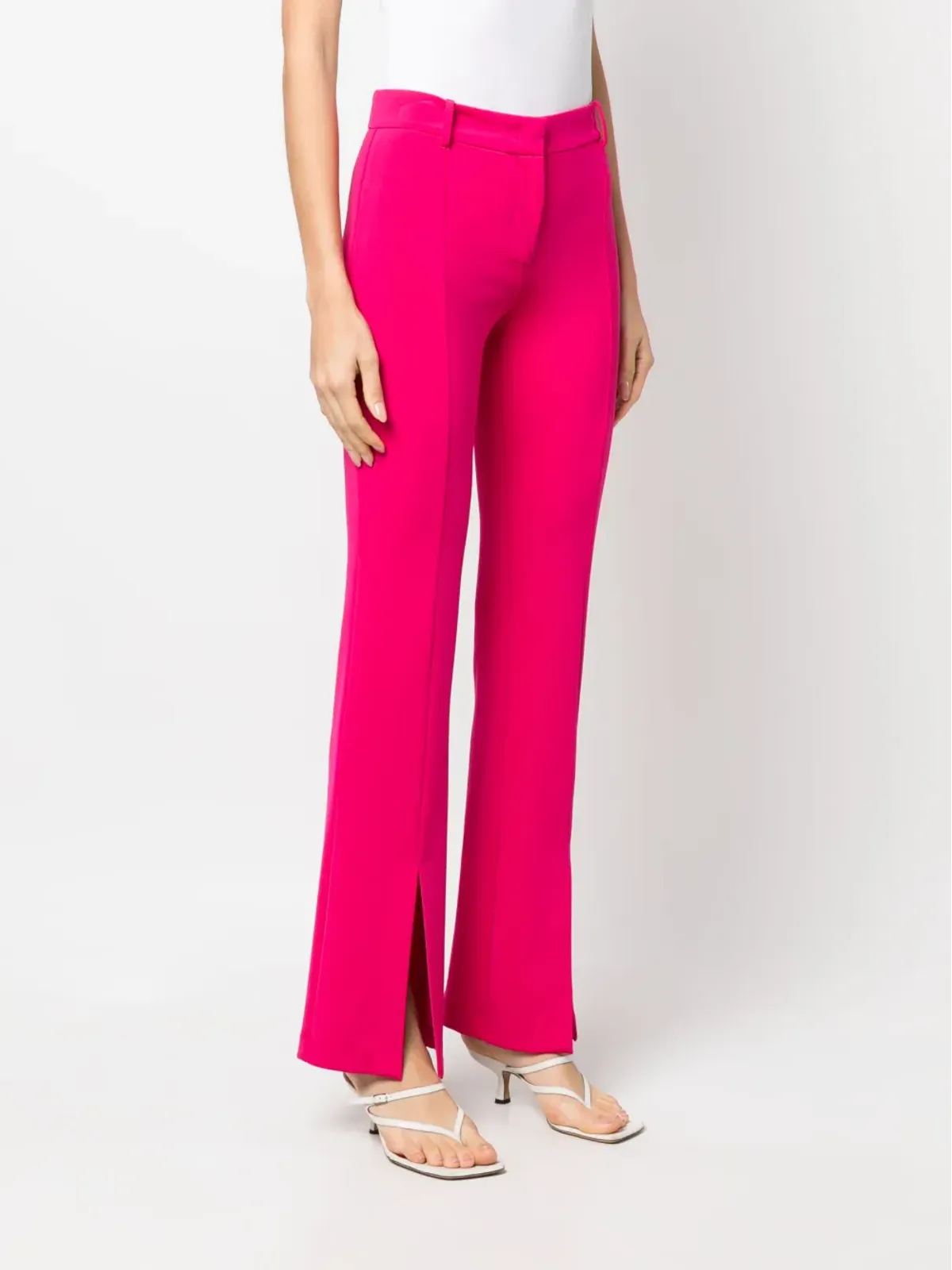 PINKO フロントスリット入りスリムフィットパンツ - 画像3