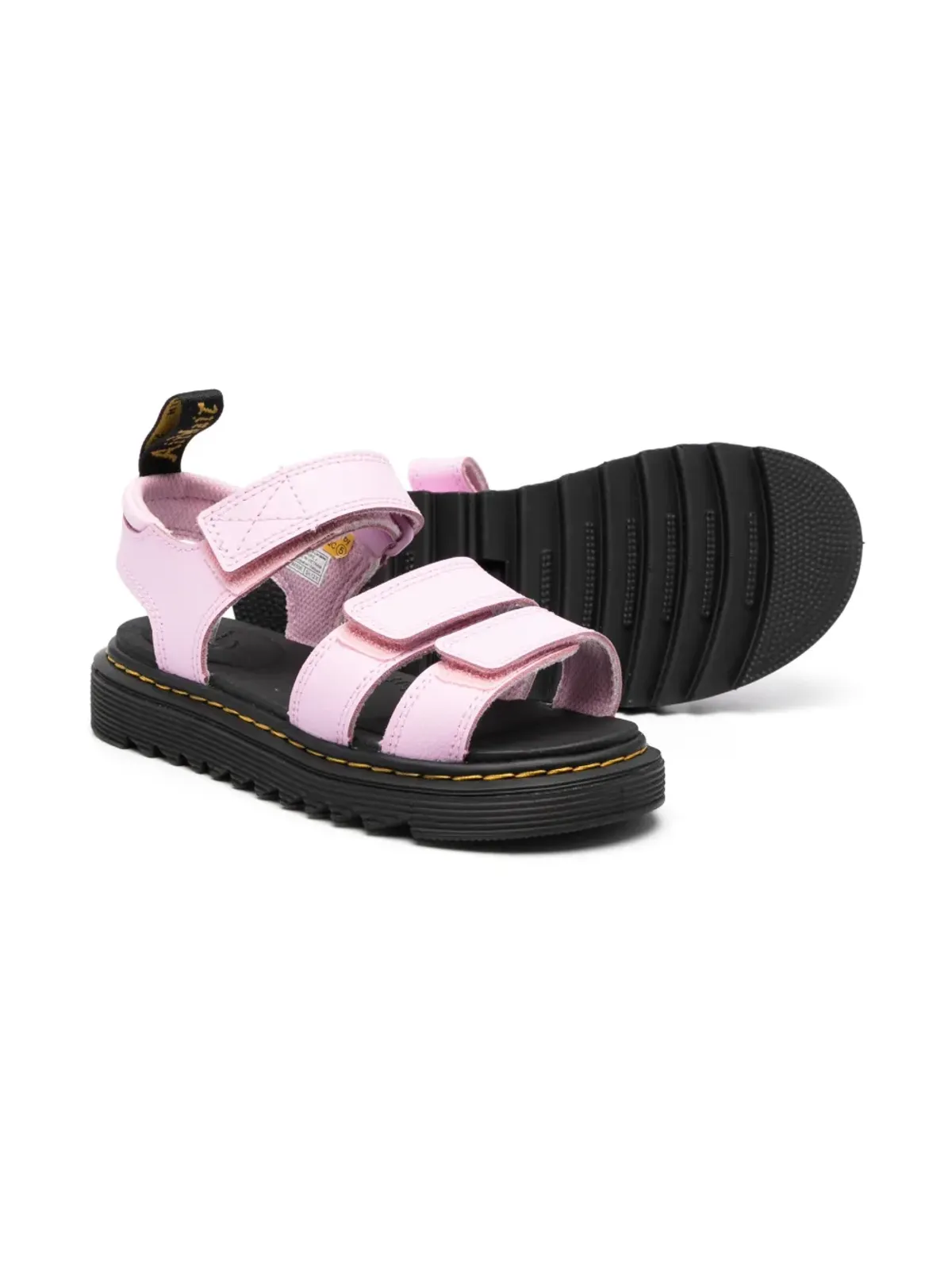 Dr. Martens Kids タッチストラップレザーサンダル - 画像2