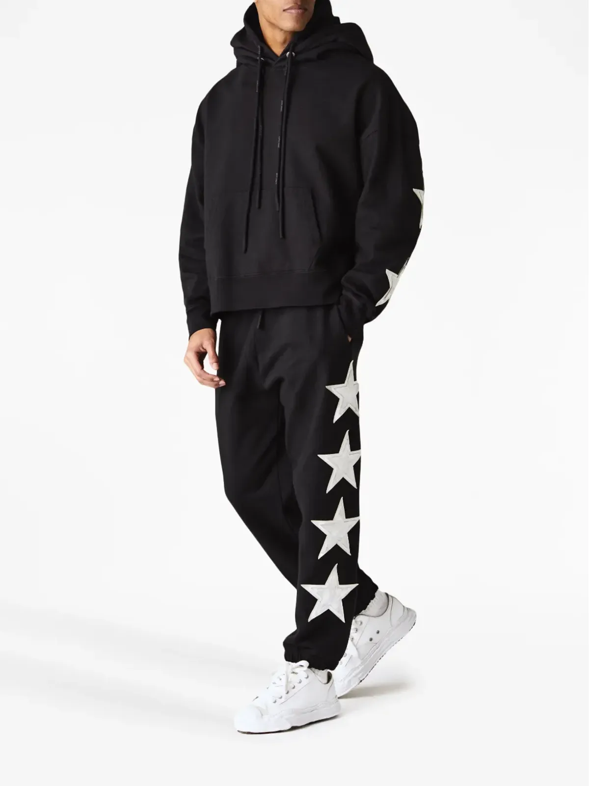 Palm Angels スターパッチ コットン トラックパンツ - ブラック - 画像2