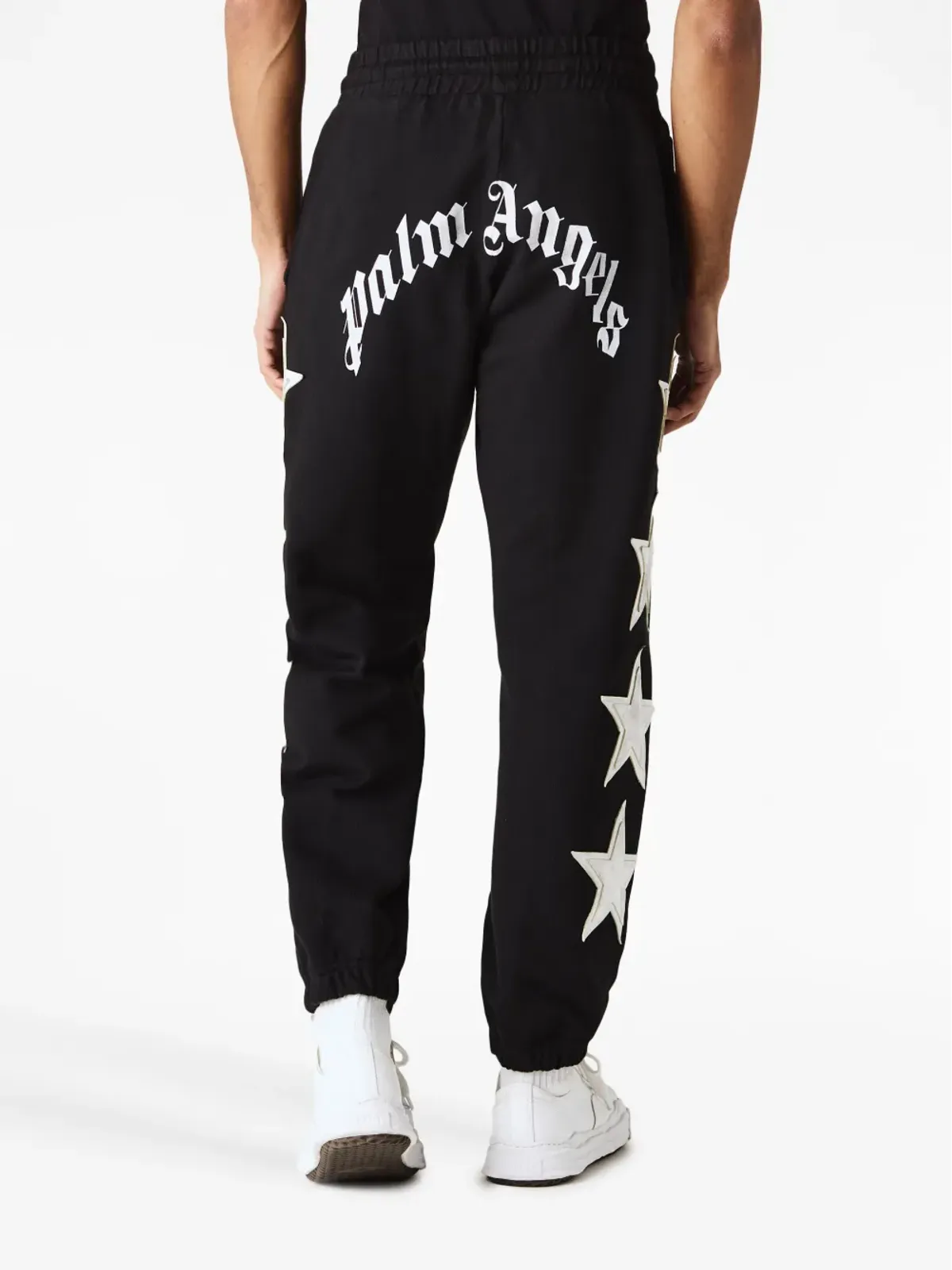 Palm Angels スターパッチ コットン トラックパンツ - ブラック - 画像3