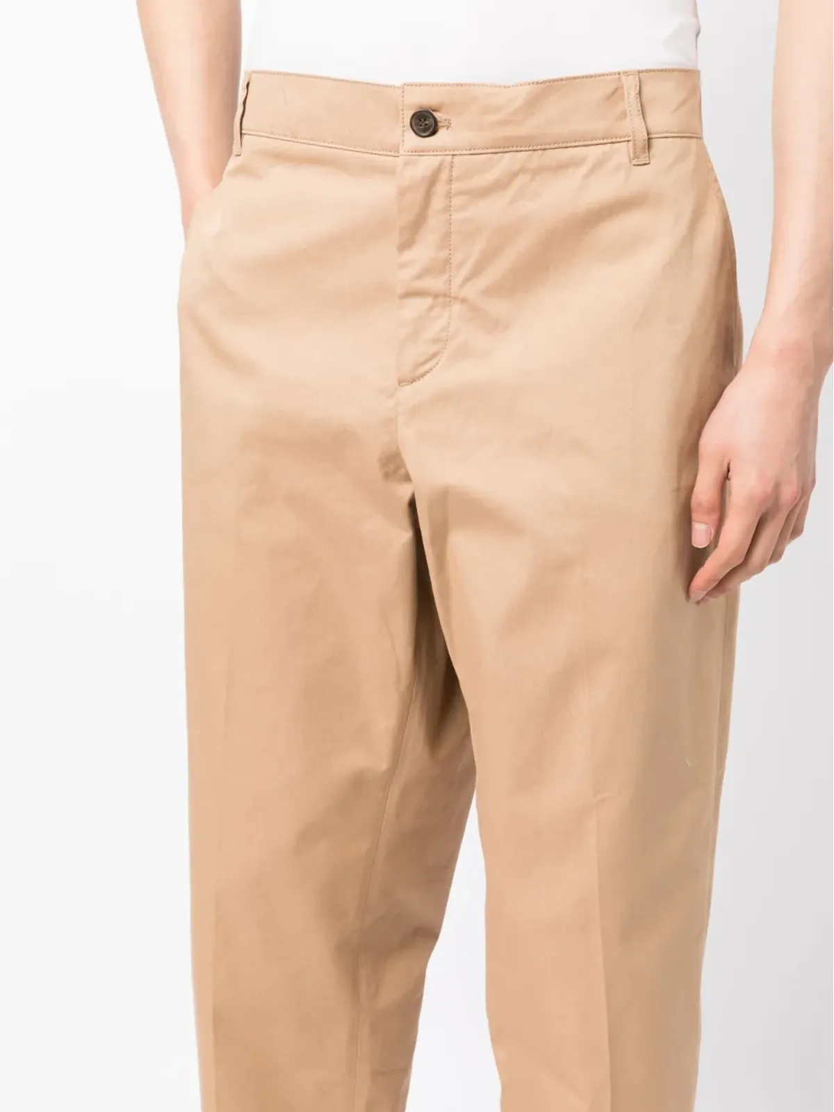Maison Kitsuné ストレートレッグ テーラードパンツ（ブラウン） - 画像5