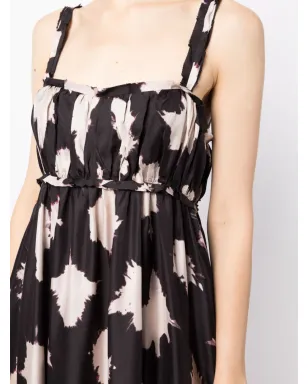 Ulla Johnson アブストラクトプリント シルク ミディドレス - サムネイル5