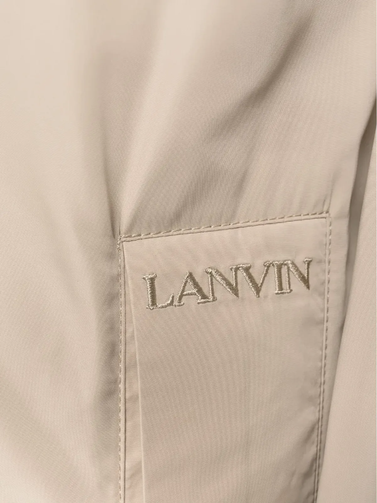 Lanvin ロゴ刺繍シャツジャケット - 画像5