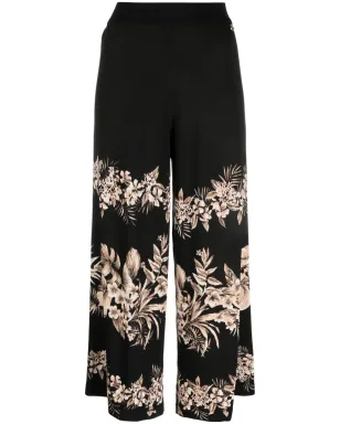 TWINSET 花柄モチーフクロップドニットパンツ - サムネイル1