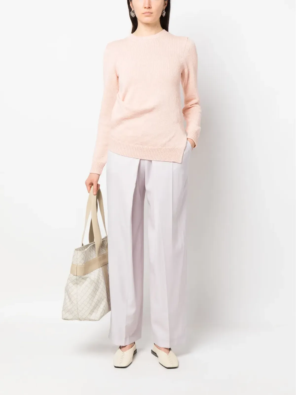 Jil Sander 細編み長袖セーター - 画像2