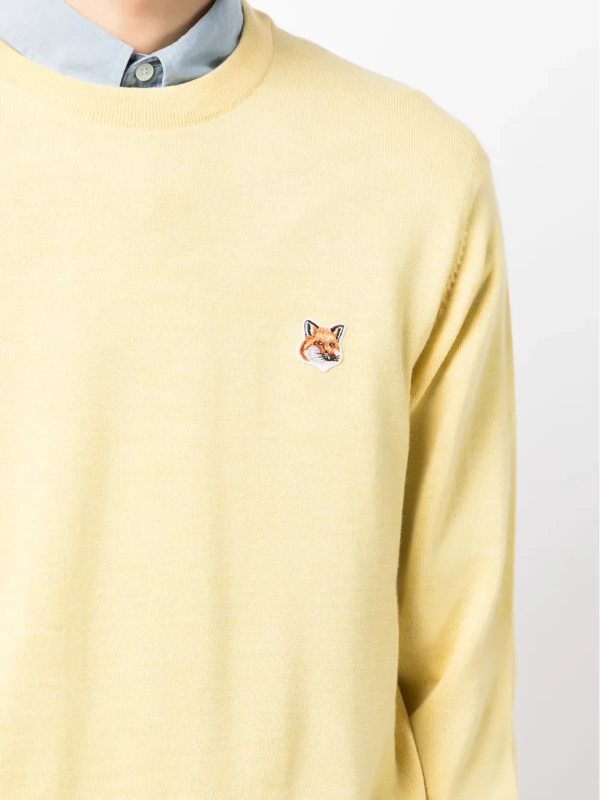 Maison Kitsuné 刺繍ロゴ入りニットウールジャンパー - 画像5