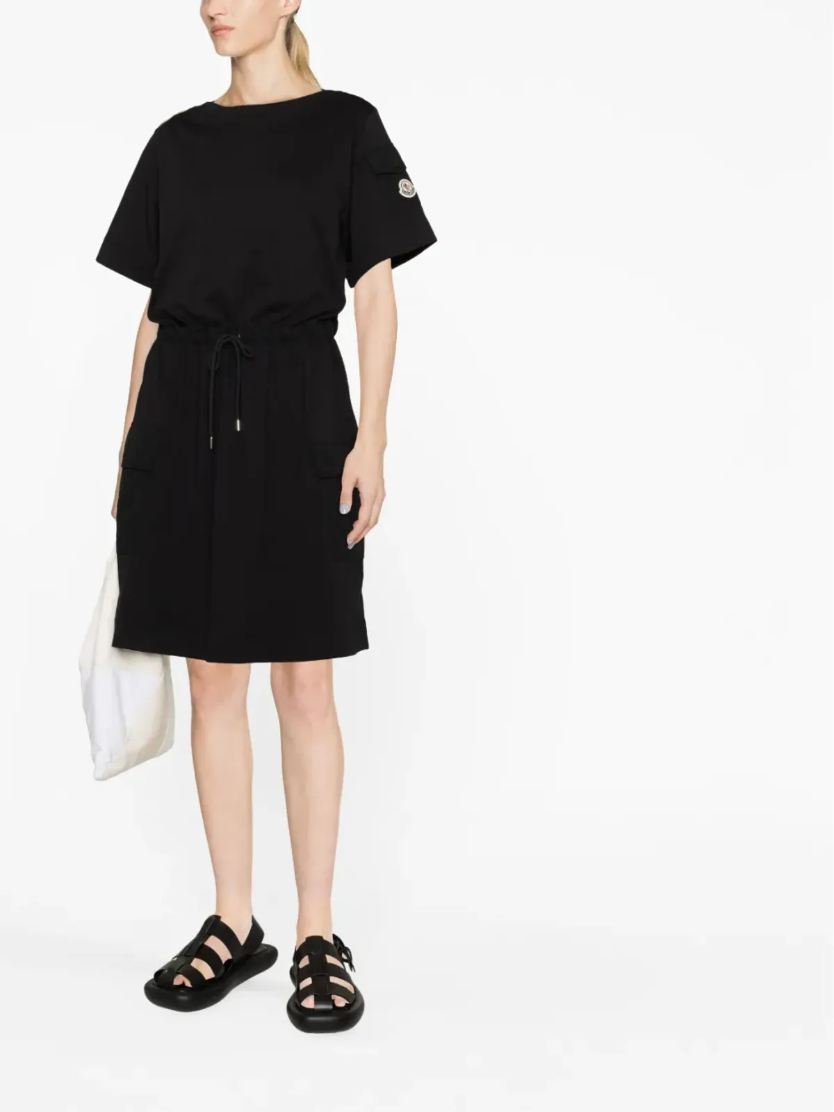 Moncler ドローストリングウエストのTシャツドレス - 画像2