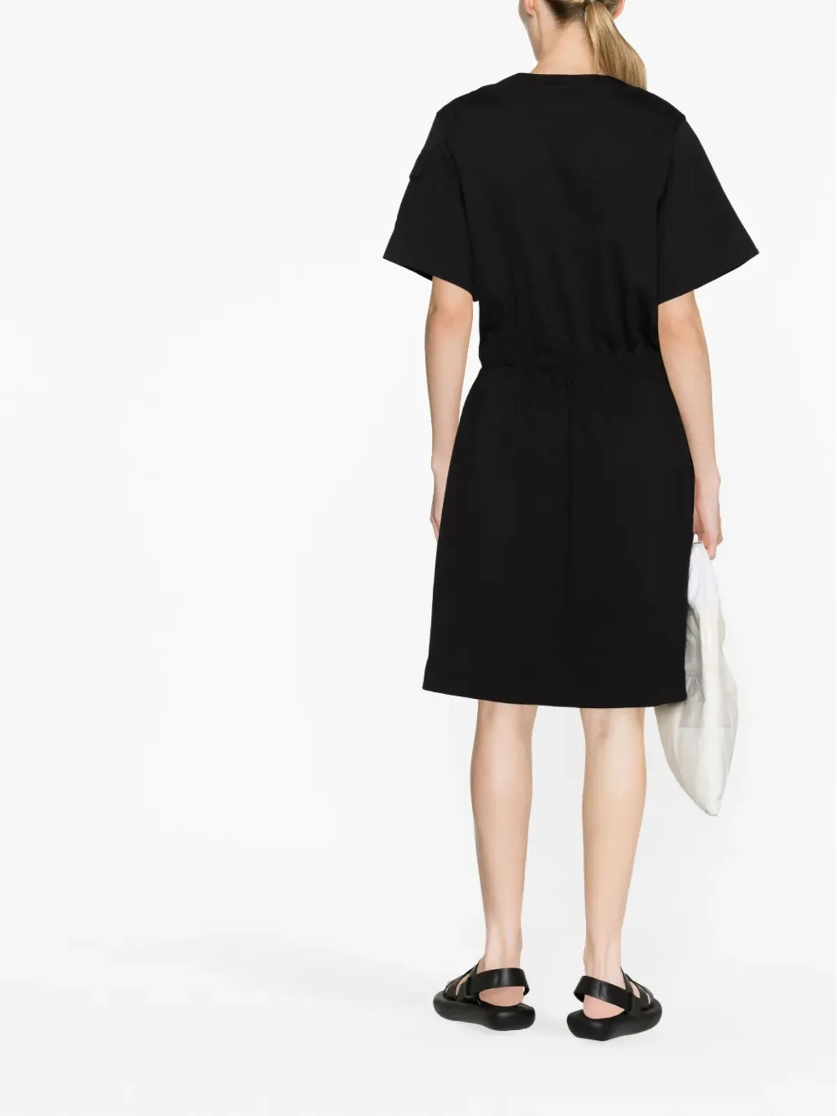 Moncler ドローストリングウエストのTシャツドレス - 画像4