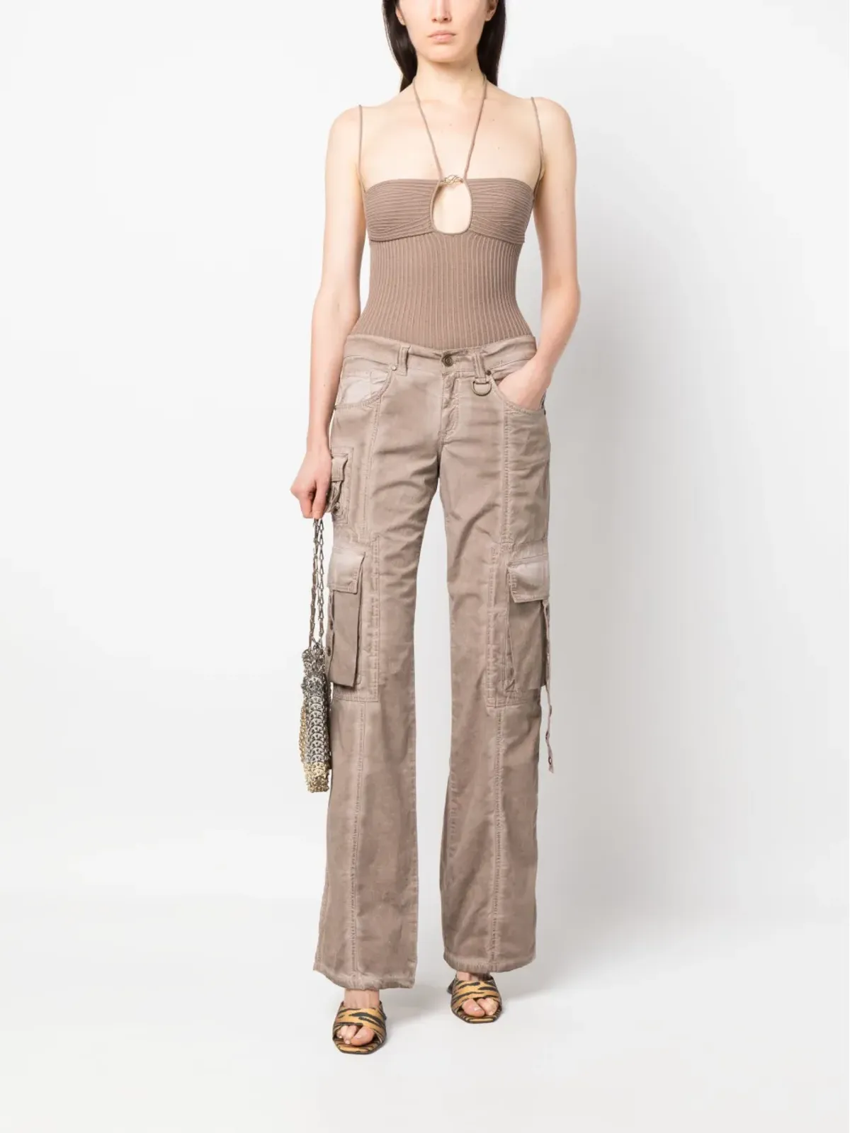 Blumarine ハルターネックニットトップ - 画像2