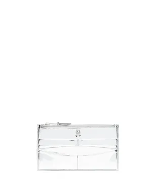 Alexander McQueen スカル メタリック カードホルダー（シルバー） - サムネイル1